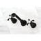 Kingston Brass KS7020TX Two-Handle Wall Mount Tub Faucet, Matte Black KS7020TX - alternate 2